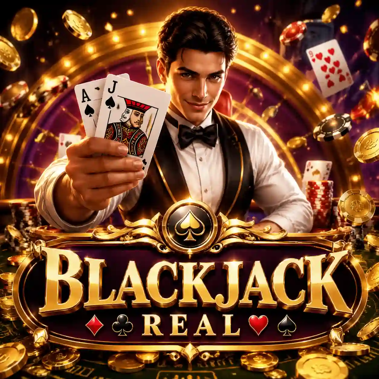 Mesa de blackjack ao vivo com dealer